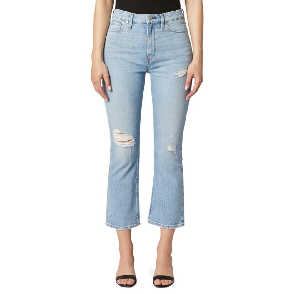 Hudson Holly High-Rise Cropped Bootcut Jeans